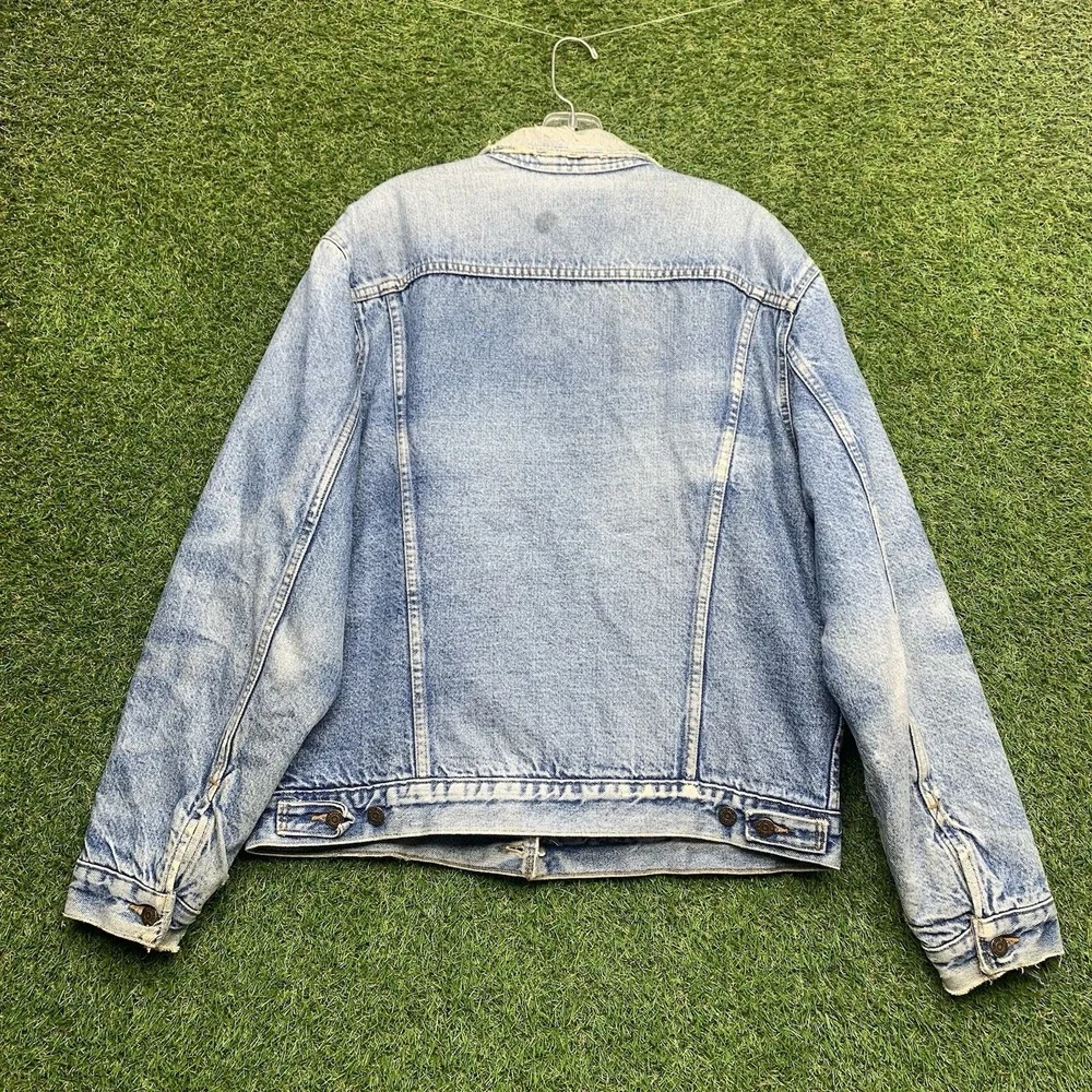 Vintage Levis Trucker Jacket Mens 44 Blanket Lined Denim 70506 0316 USA Made